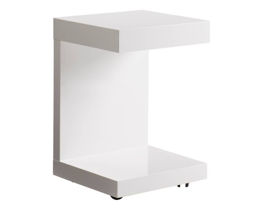 Picture of BACHELOR END TABLE - HIGH GLOSS WHITE