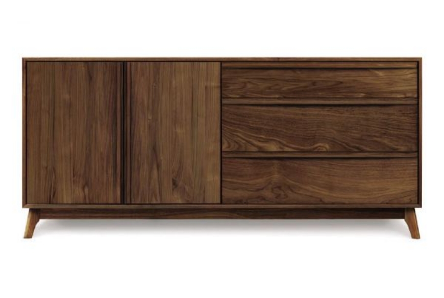 Picture of CATALINA 3 DRAWERS ON RIGHT, 2 DOORS ON LEFT DRESSER IN WALNUT