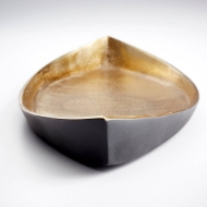 Picture of ALUMBRAR TRAY | MATT BLACK AND GOLD - SMALL