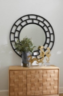 Picture of COMOROS MIRROR DESIGNED BY J. KENT MARTIN | BLACK - LARGE