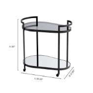 Picture of COSMO BAR CART | BLACK - SMALL